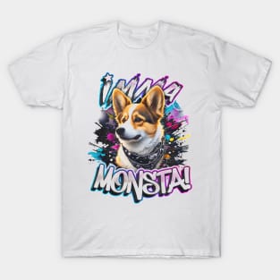 Imma Monsta! CORGI | Whitee | by Asarteon T-Shirt